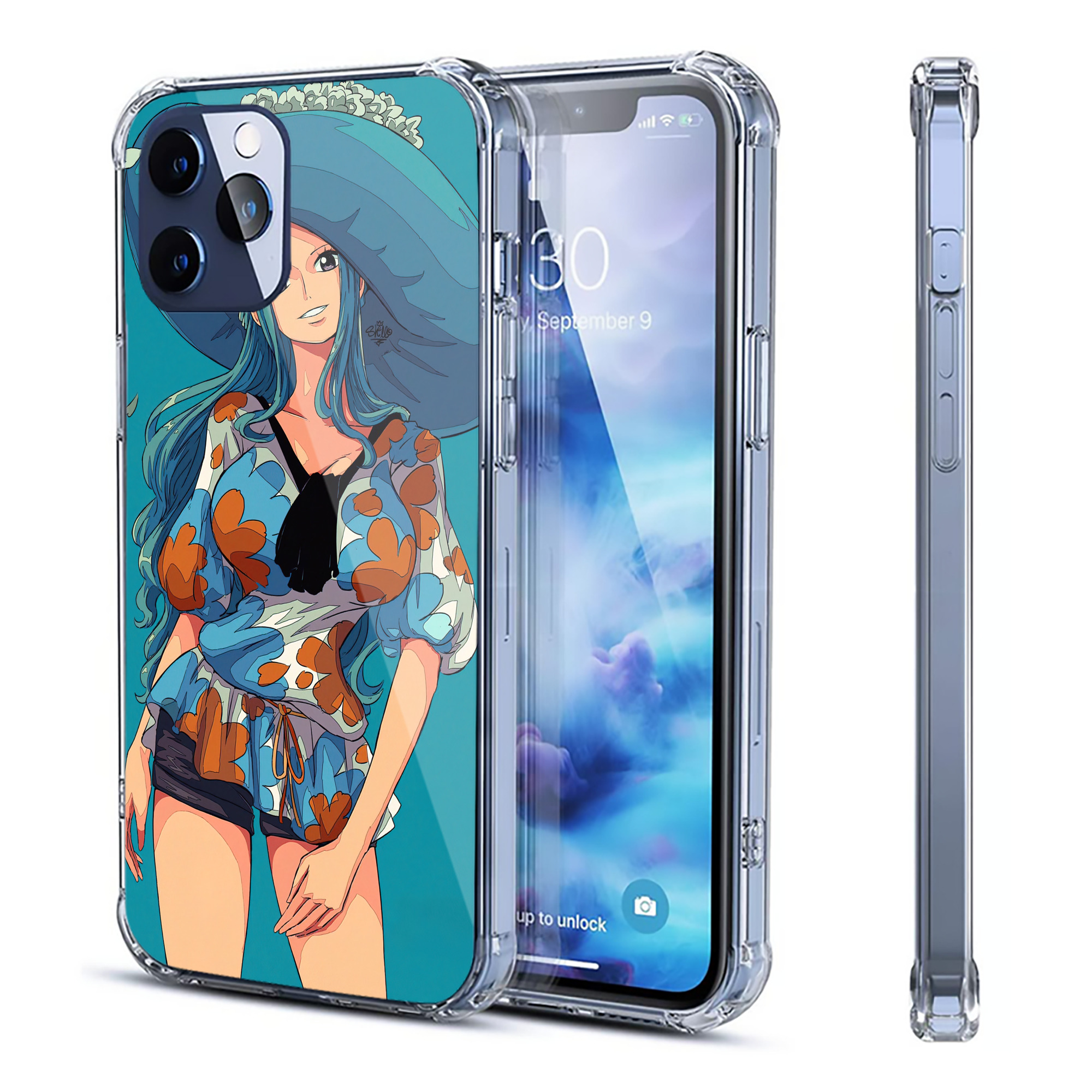 （画像用） ワンピース ONE PIECE 【iPhone 12シリーズ対応】透明スマホケース（クリアソフトケース）